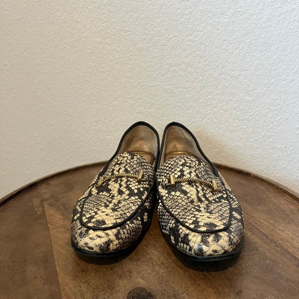 Sam Edelman Black White Loraine Python-Embossed L… - image 2